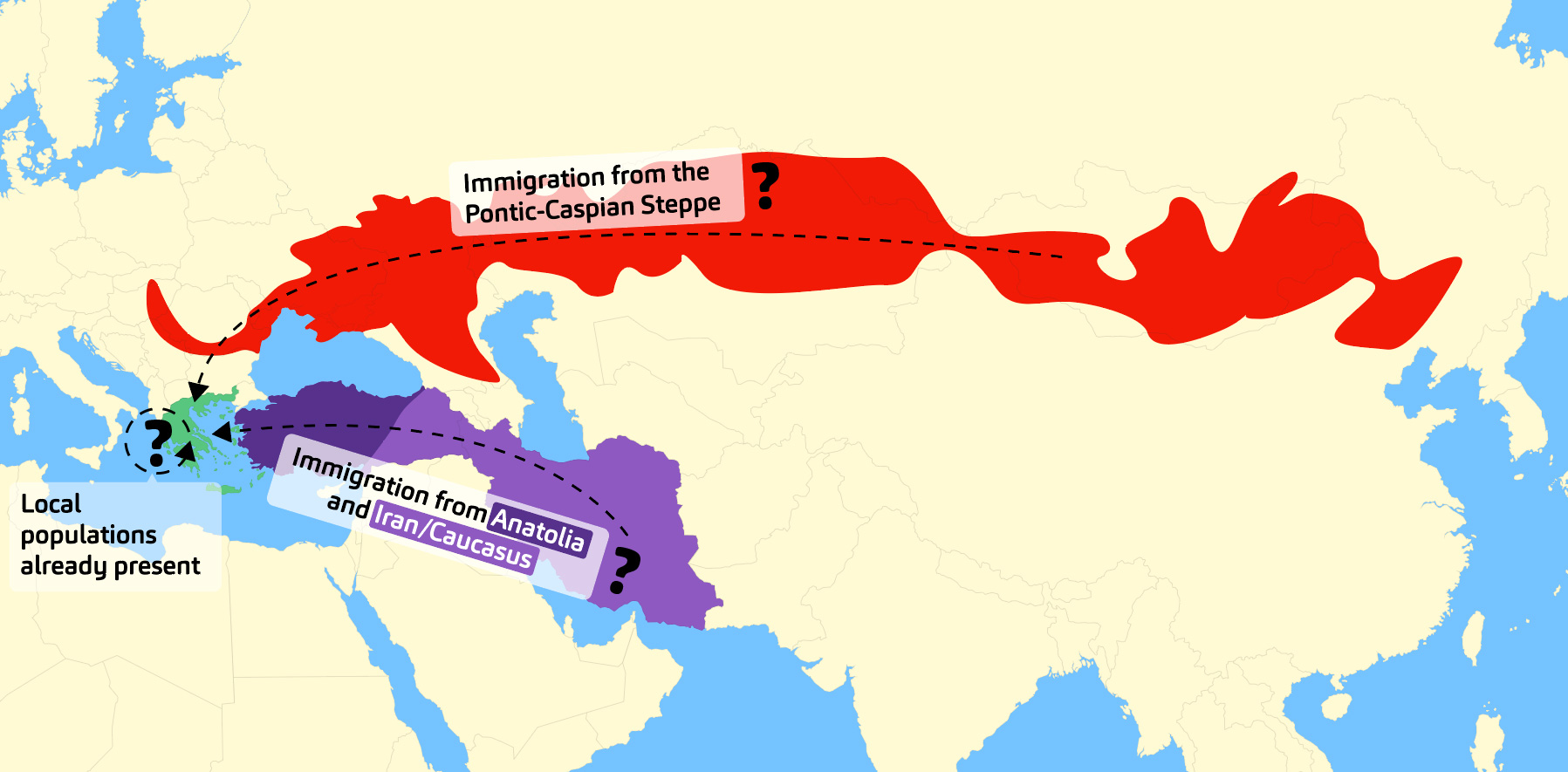 Ancient Greece migration map