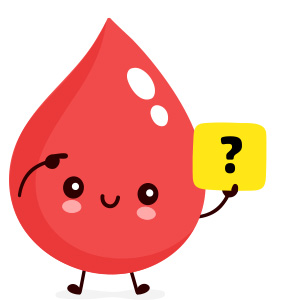 Card blood type illustration